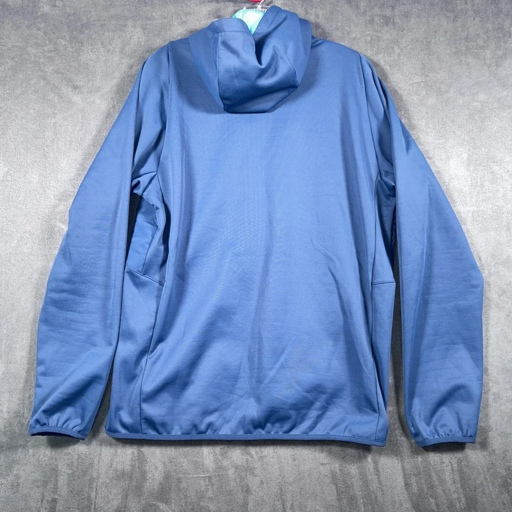 Umbro England Rugby Full Zip Long Sleeved Hoodie Training Top Mens L Blue